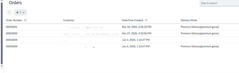 Screenshot of performing maintenance operations in backoffice
